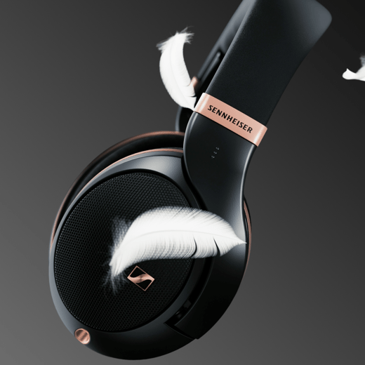 Sennheiser: Open-back Headphone HD 505 Copper Edition with feathers