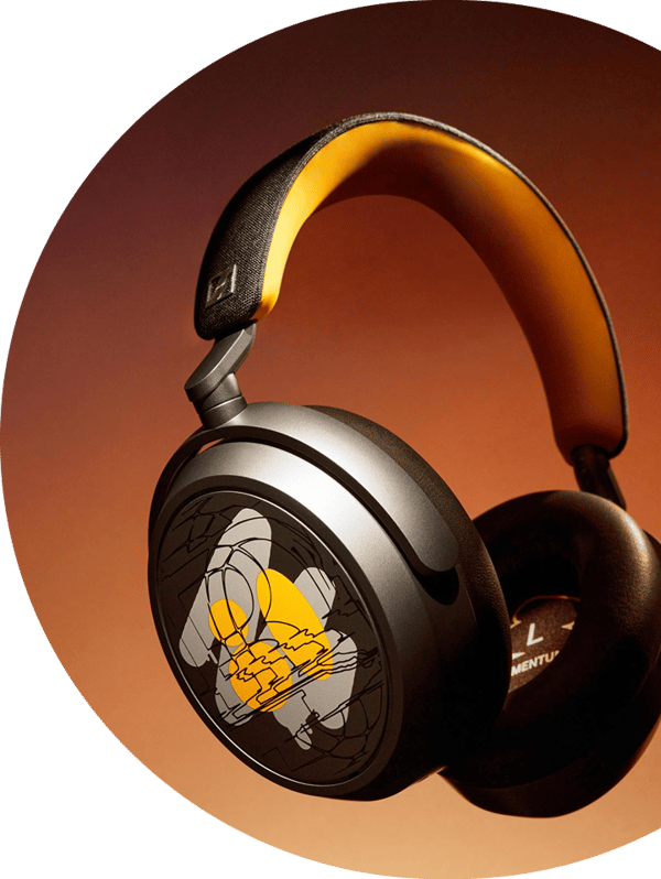 MOMENTUM 4 Wireless Anniversary Edition Design presented on colorful Background