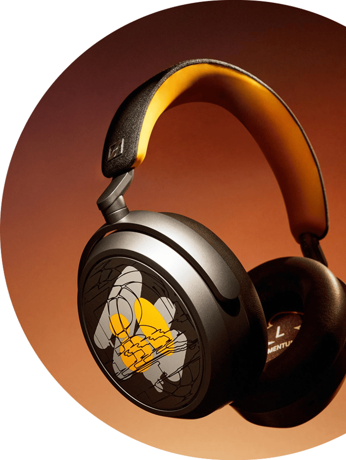 MOMENTUM 4 Wireless Anniversary Edition Design presented on colorful Background