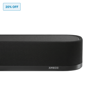AMBEO Soundbar Plus with Sennheiser Days discount of 20% off 